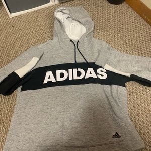 Grey Adidas Hoodie L